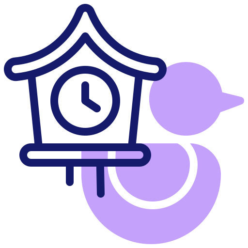 Cuckoo clock icon