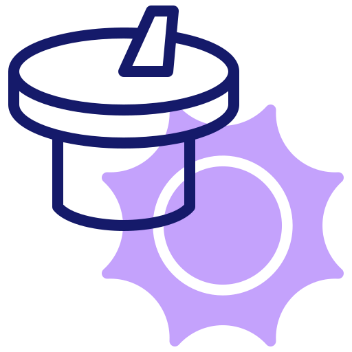 Sun clock icon