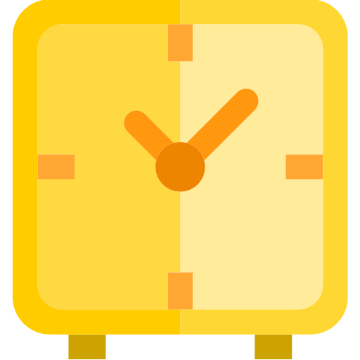 Squared clock icon