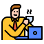 Hot coffee icon 64x64