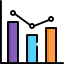 Bar chart icon 64x64