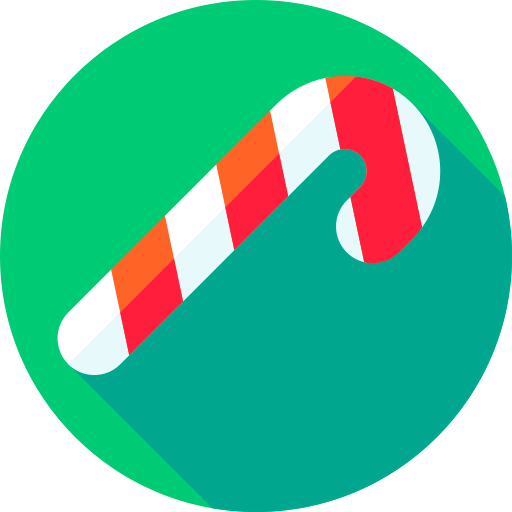 Candy cane icon