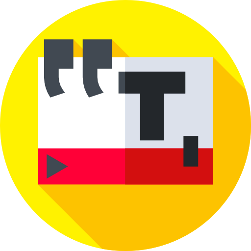 Add text icon