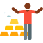 Gold bar icon 64x64