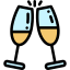 Champagne glass icon 64x64