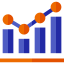 Bar chart icon 64x64