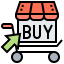 Online shopping icon 64x64