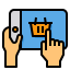 Online shopping icon 64x64