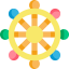 Dharma wheel icon 64x64