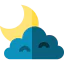 Cloudy night icon 64x64