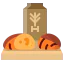 Whole wheat bread icon 64x64