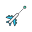 Airplane flying icon 64x64