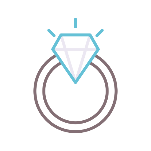 Diamond ring icon