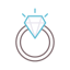 Diamond ring icon 64x64