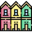 Terraced house icon 64x64