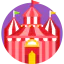 Цирковая палатка иконка 64x64