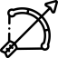 Bow and arrow ícono 64x64