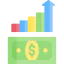 Money growth icon 64x64