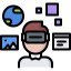 Vr glasses icon 64x64