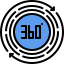 360 degree ícono 64x64