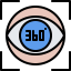 360 degrees アイコン 64x64