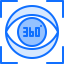 360 degrees アイコン 64x64