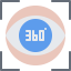 360 degrees アイコン 64x64