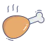 Chicken leg ícono 64x64