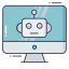 Monitor screen Symbol 64x64