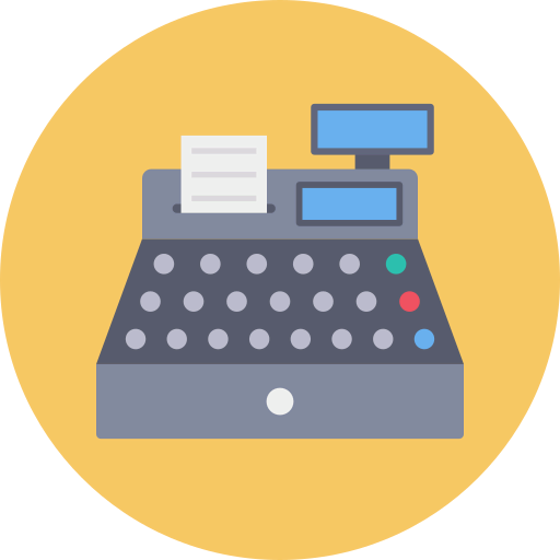 Billing machine icon