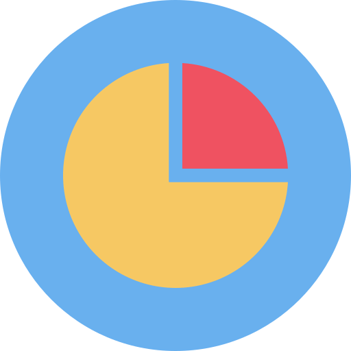 Pie graph icon