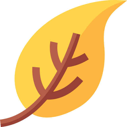 Dry leaf icon