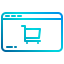 Online shopping icon 64x64
