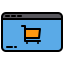 Online shopping icon 64x64