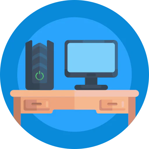 Desktop computer icon