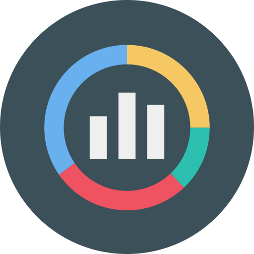 Pie graph icon