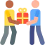Giving present icon 64x64