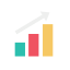 Bar chart icon 64x64