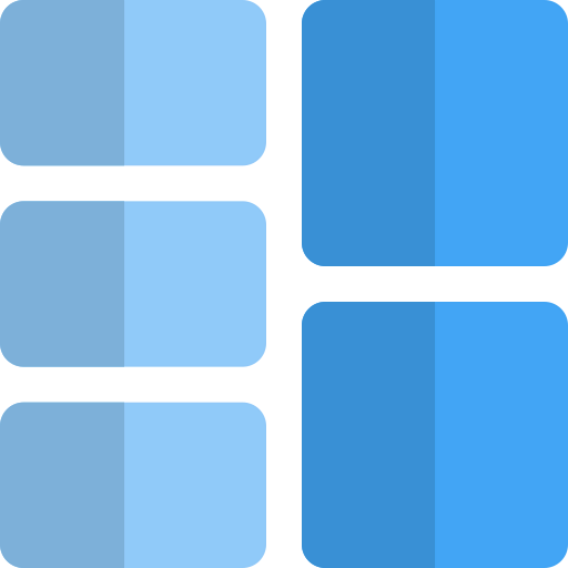 Square blocks icon