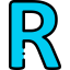 R icon 64x64