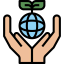 Earth globe icon 64x64