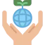 Earth globe icon 64x64