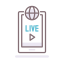 Прямая трансляция иконка 64x64