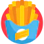 French fries icon 64x64