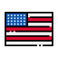 United states of america icon 64x64