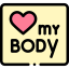 Love my body icon 64x64