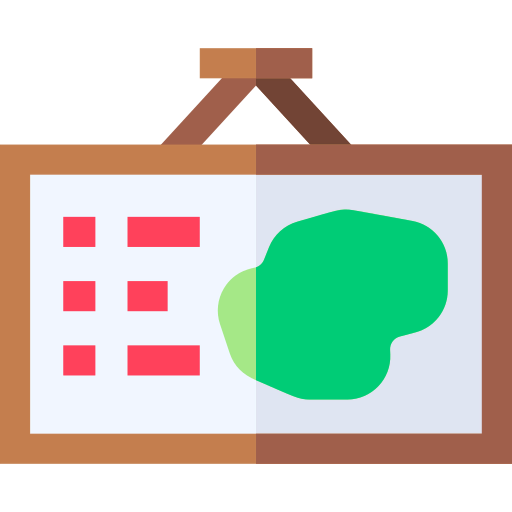 Hanging map icon