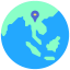Asia icon 64x64
