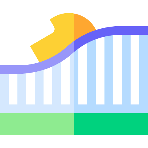 Roller coaster icon