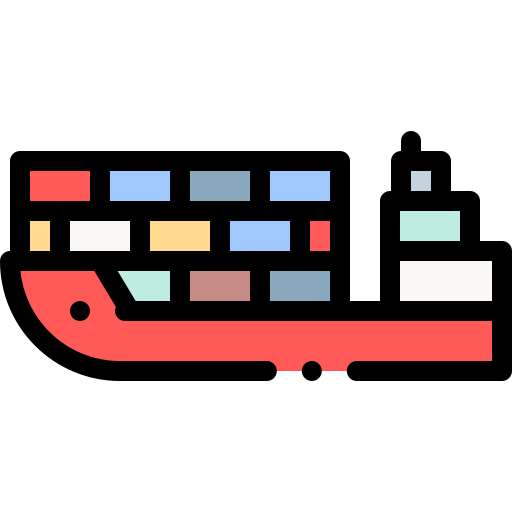 Container ship icon
